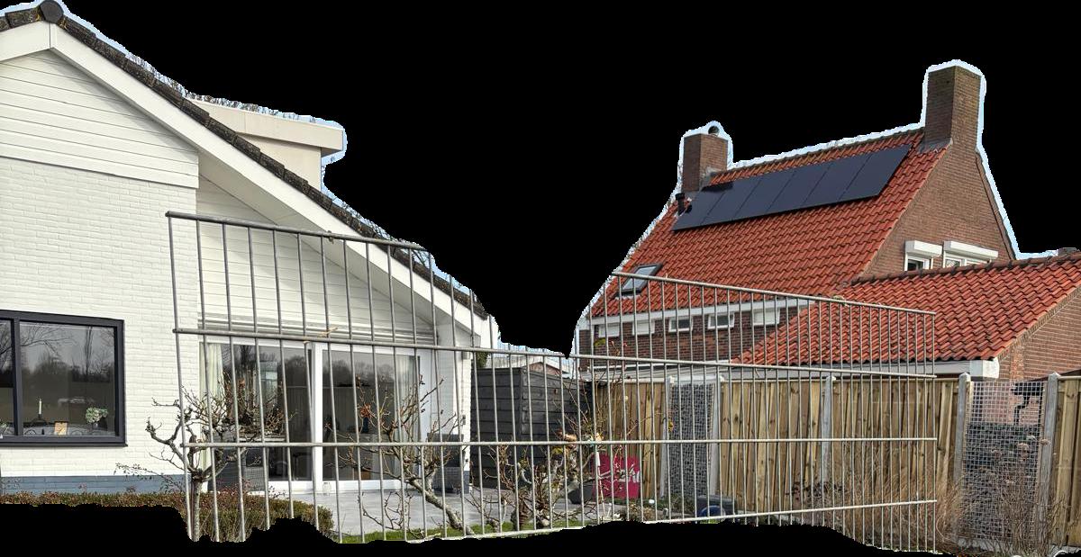 Dubbelstaaf mat 5 maal 251 breed en 183 hoog 8 mm dik inc 8 palen