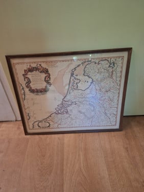 Kaart  Nederland, België