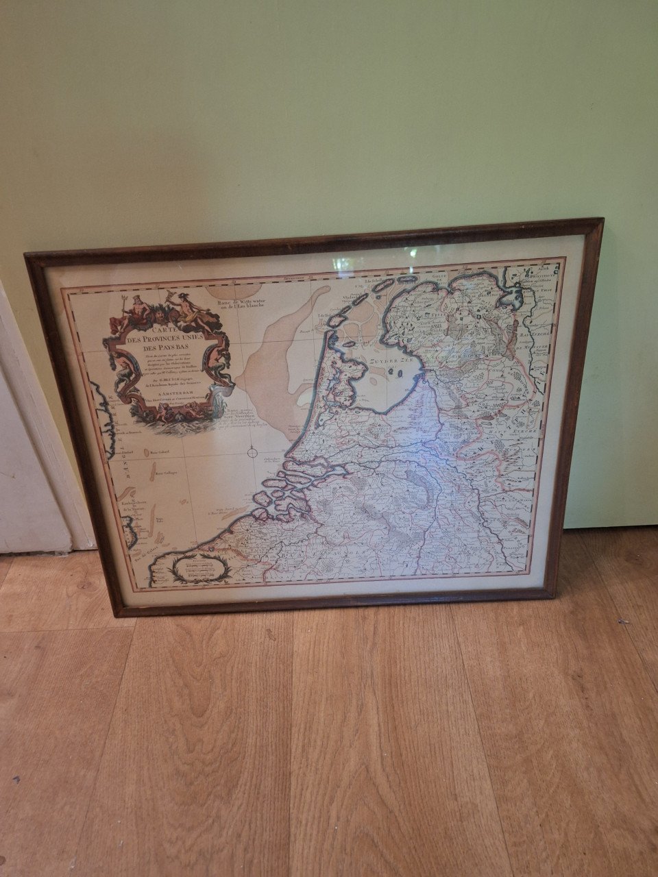 Kaart  Nederland, België