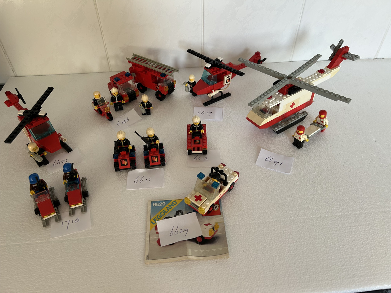 Oude Lego modellen. Hulpdiensten.