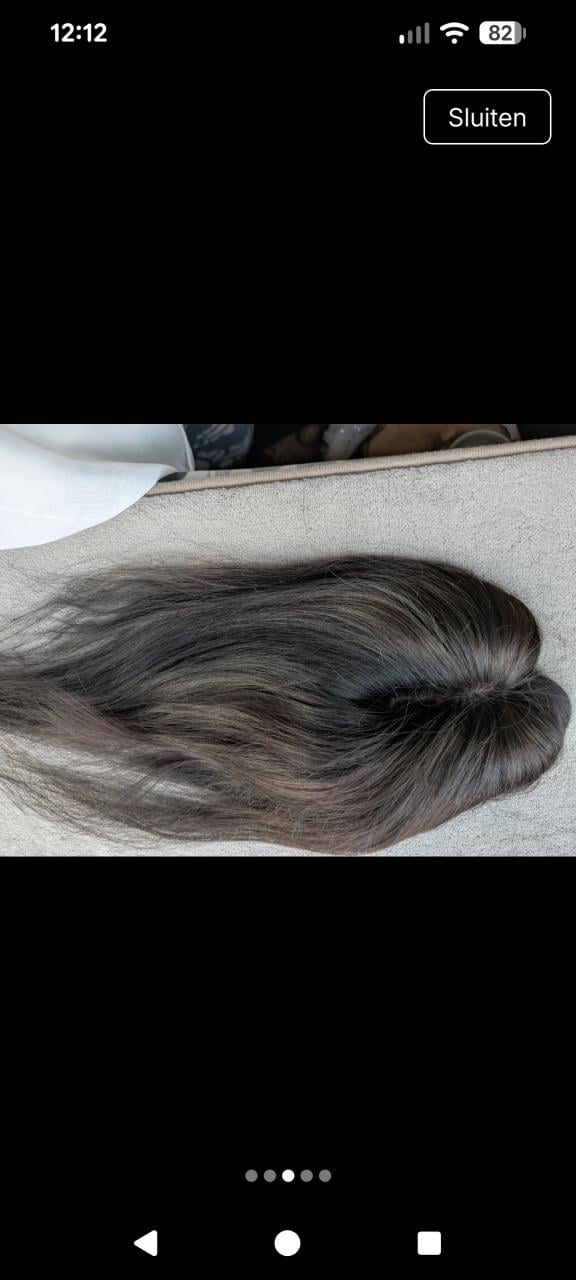 100% echt mensen haar topper