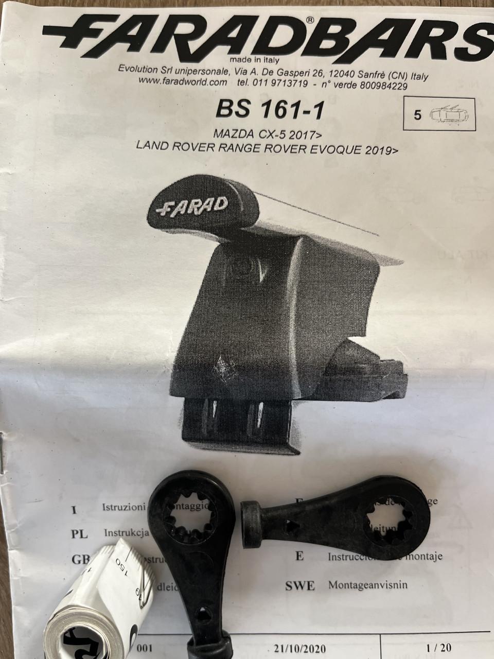 Dakdragers voor Mazda CX5-2017>, of Land Rover/Range Rover Evoque 2019>