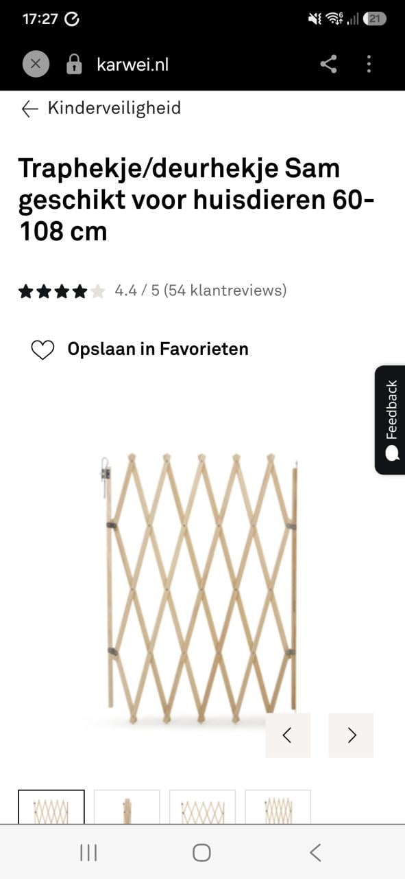 Hekje huisdier/kind (gereserveerd)