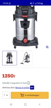 Nieuw Kremer KR100LS industriële stofzuiger