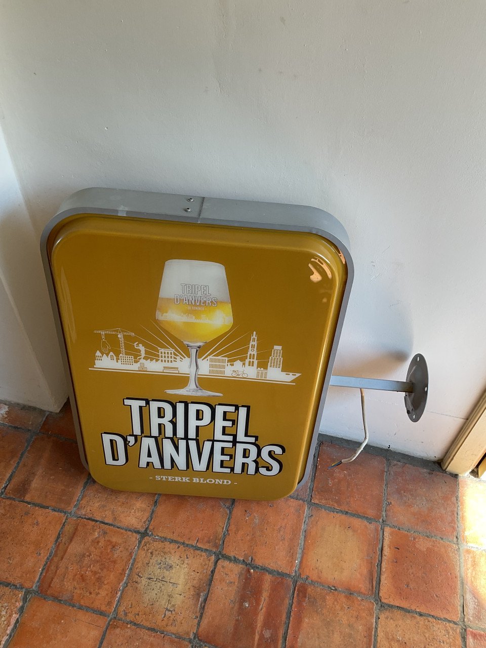 Lichtreclame Triple d’Anvers bier