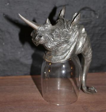 Borrelglas "Frankli Wild" Neushoorn