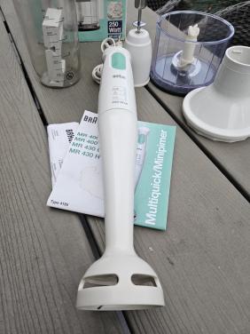 Mooi compleet Braun Multiquick staafmixerset in werkende staat...