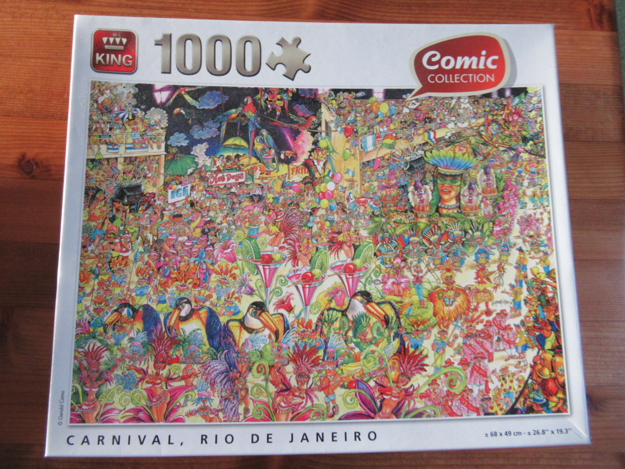 2 mooie puzzels van 1000 stukjes, zo goed als nieuw