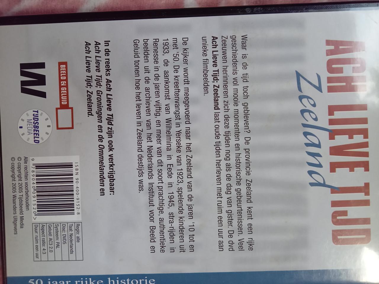 Dvd ach lieve tijd Zeeland