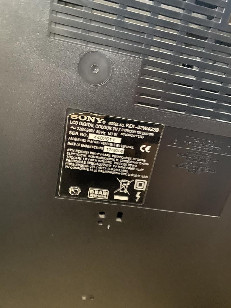SONY TV  45euro