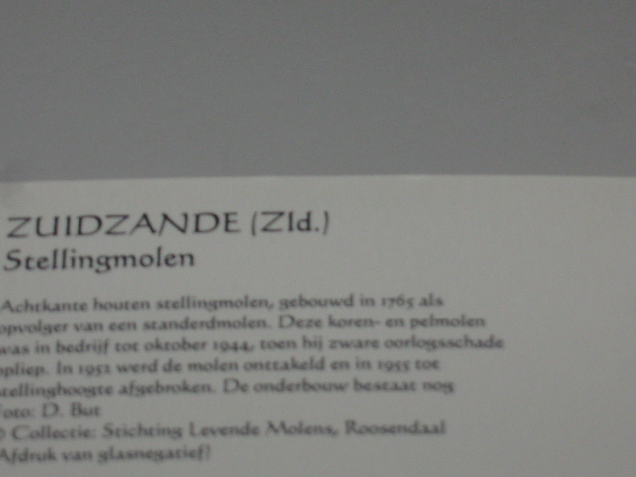 Aanzichtkaart molen van Zuidzande