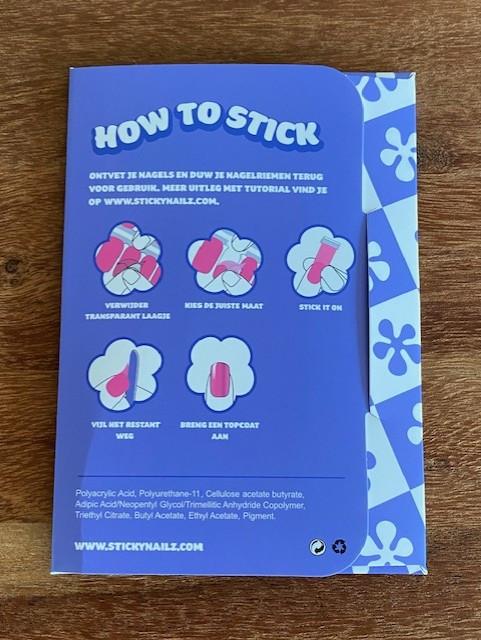 Nieuw | Stickynailz nagelstickers | magenta rood