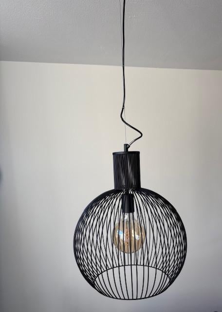 Hanglamp zwart metaal