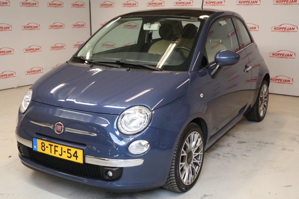 Fiat 500 0.9 twinair lounge nl auto, panorama, leder, lm wielen, all season