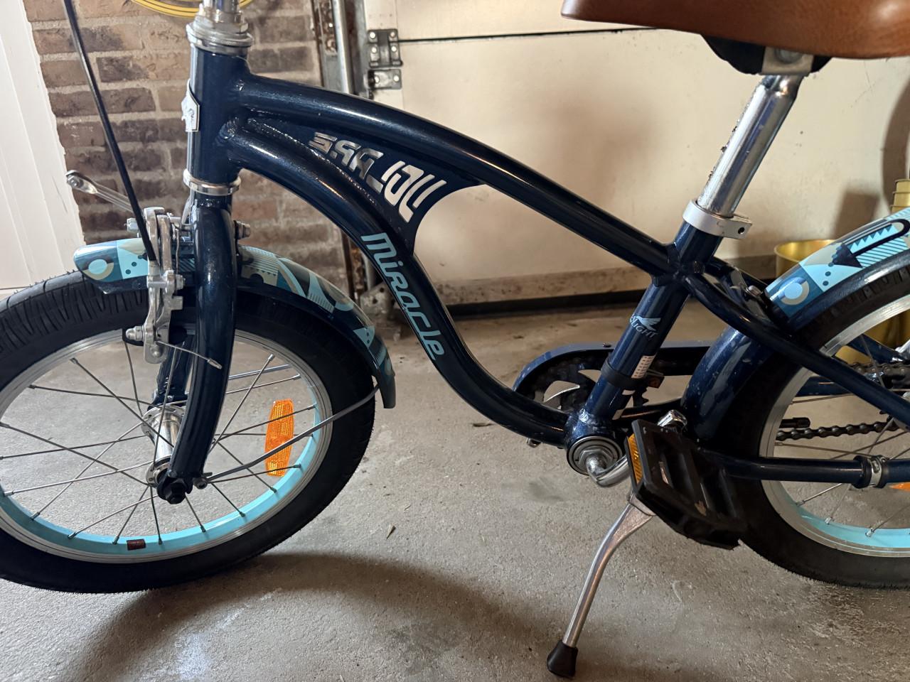 Jongensfiets 16 inch cruiser blauw z.g.a.n.