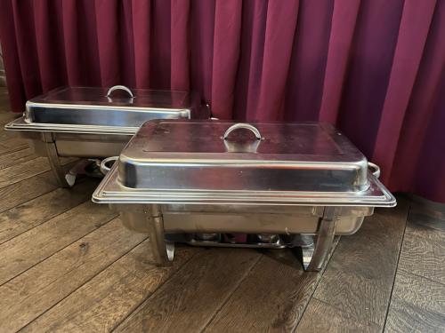 2 x CHAFING DISH 1 GN voor buffet RVS