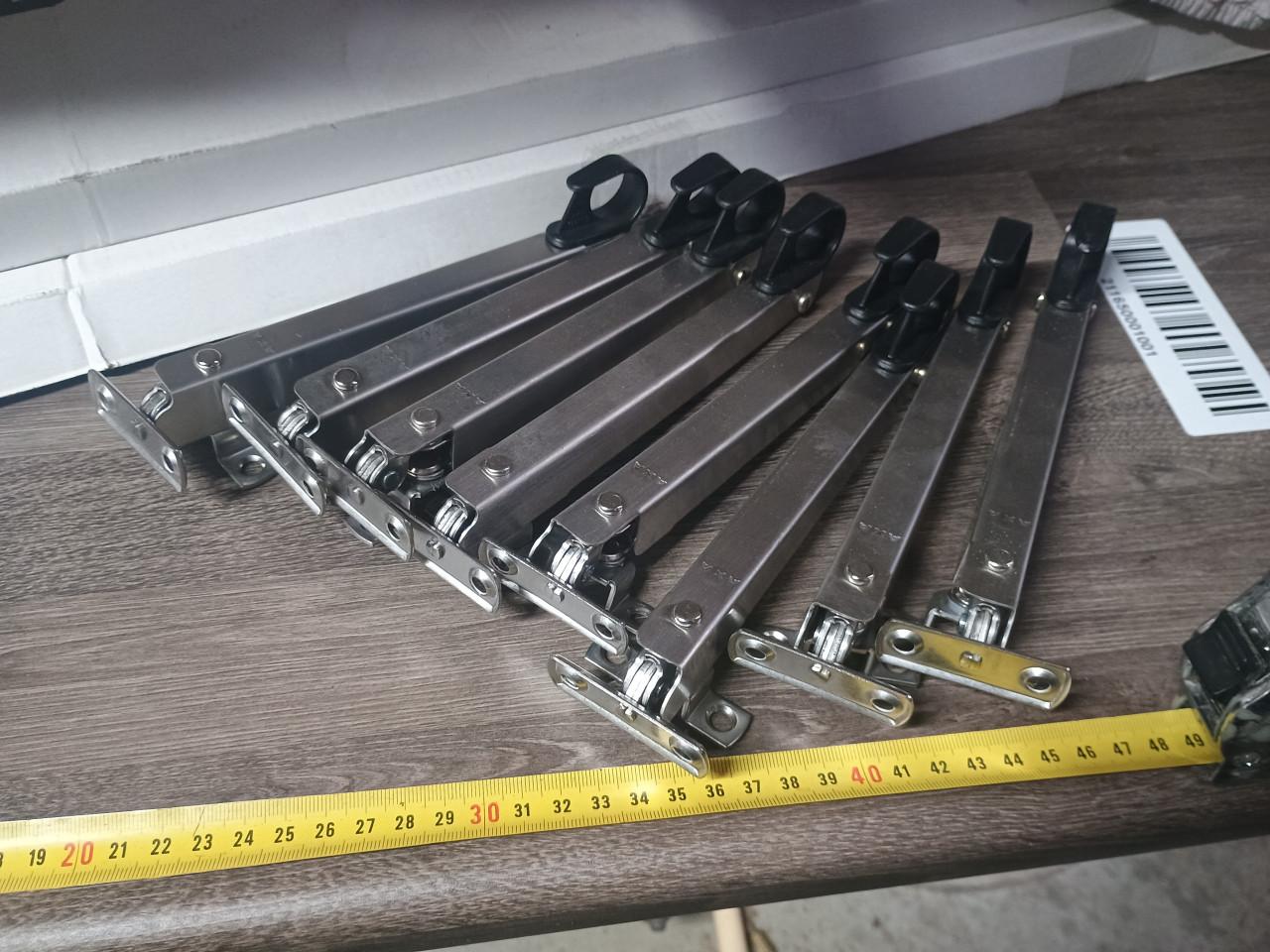 8x Nieuwe RVS raamuitzetters