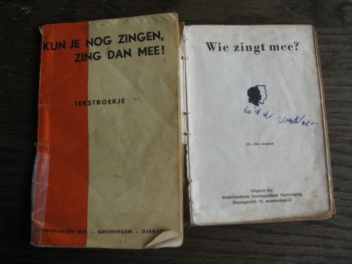Oude zangboekjes.