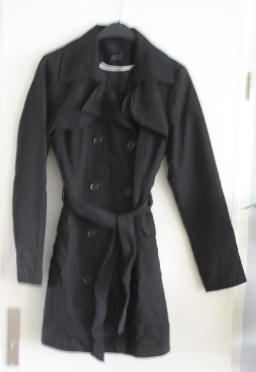 Zwarte zomerjas trench coot  maat m