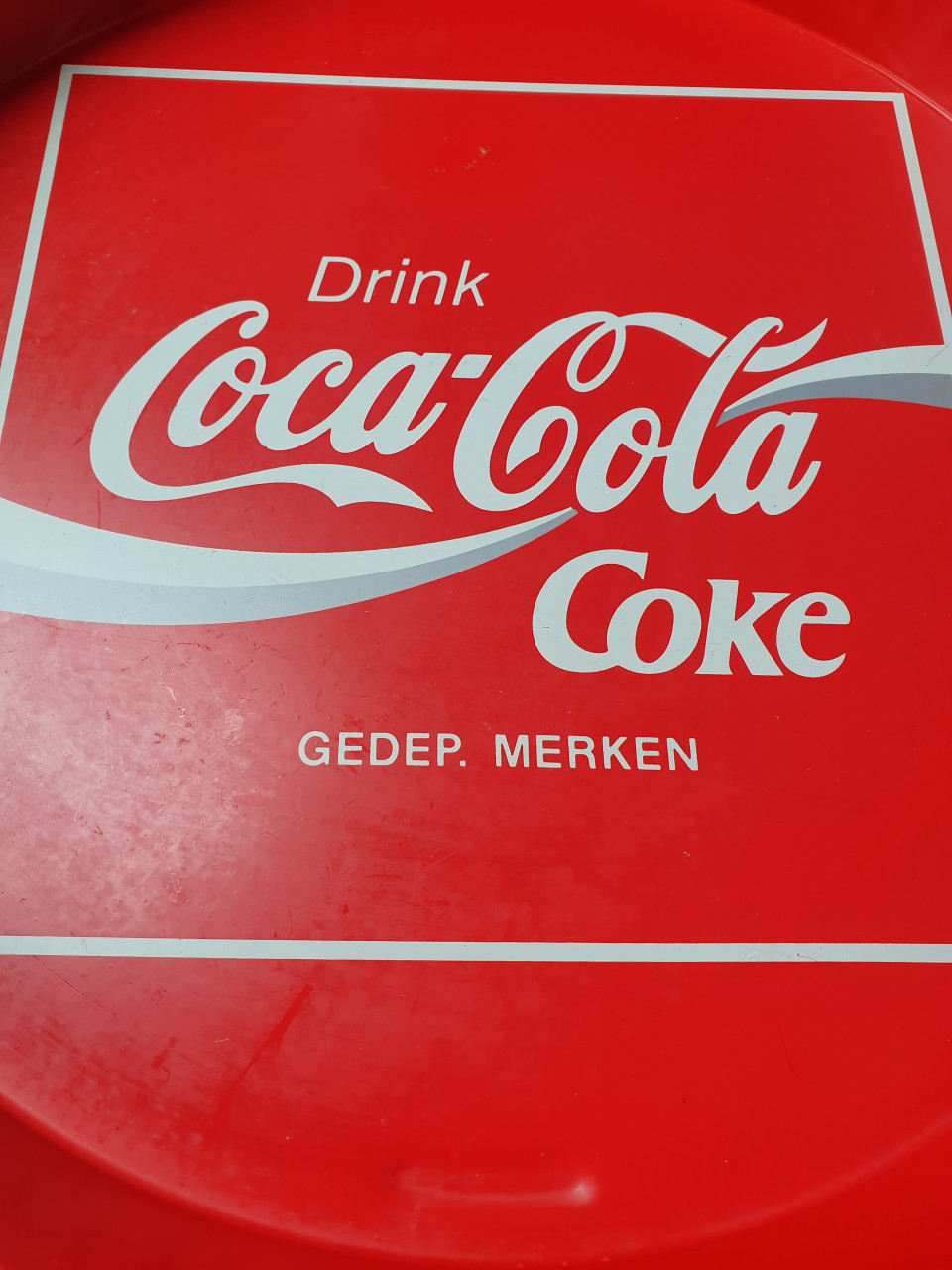 Mooi vintage jaren 70 coca cola dienblad van metaal te koop...