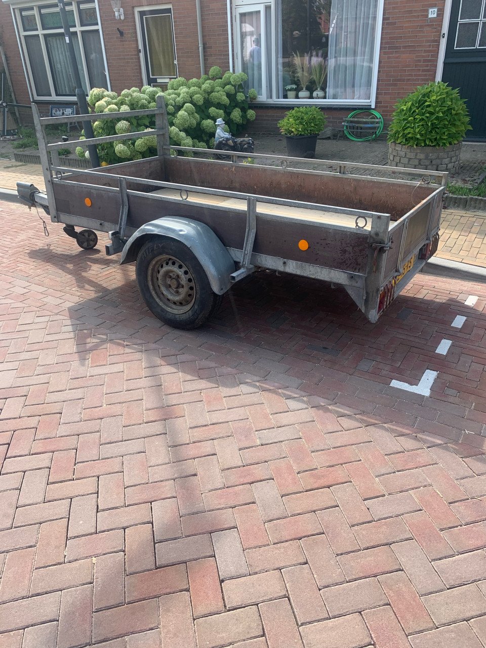 Aanhanger 250 x 130 met kenteken