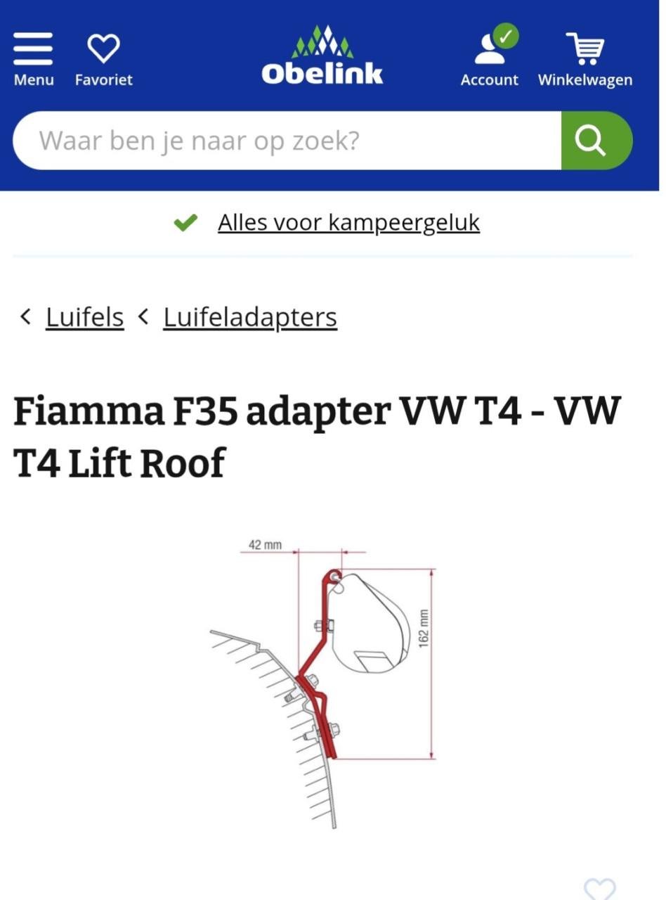 Fiamma F35 cassetteluifel