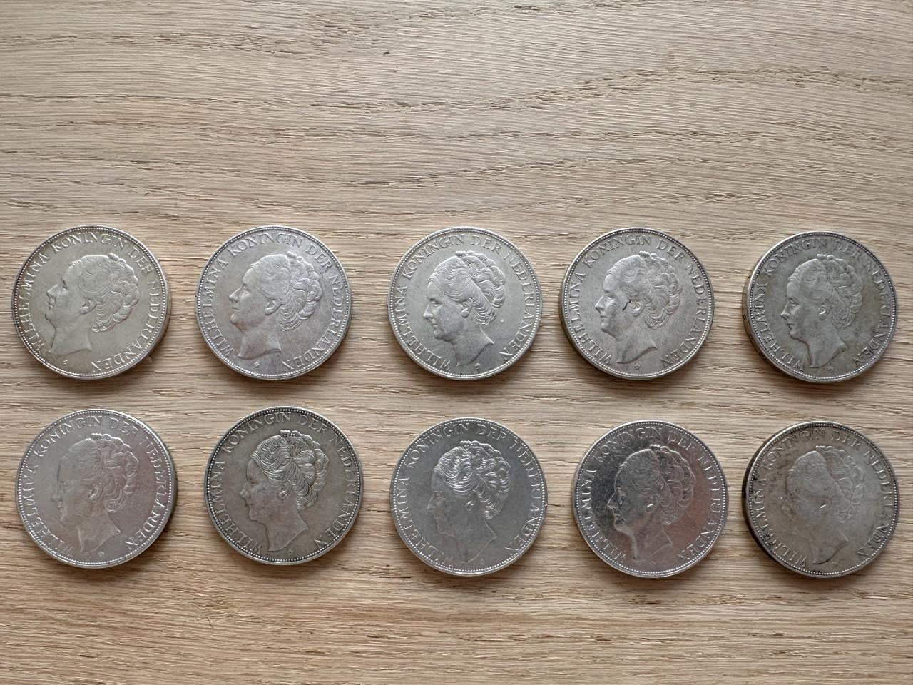 10x rijksdaalder Wilhelmina (1929-1943)