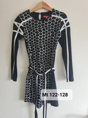 Love Station 22 zwart-wit jurkje  Mt 122-128