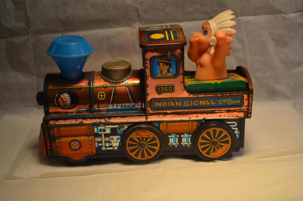 Blikken trein jaren '60 'Indian Signal Choo Choo'