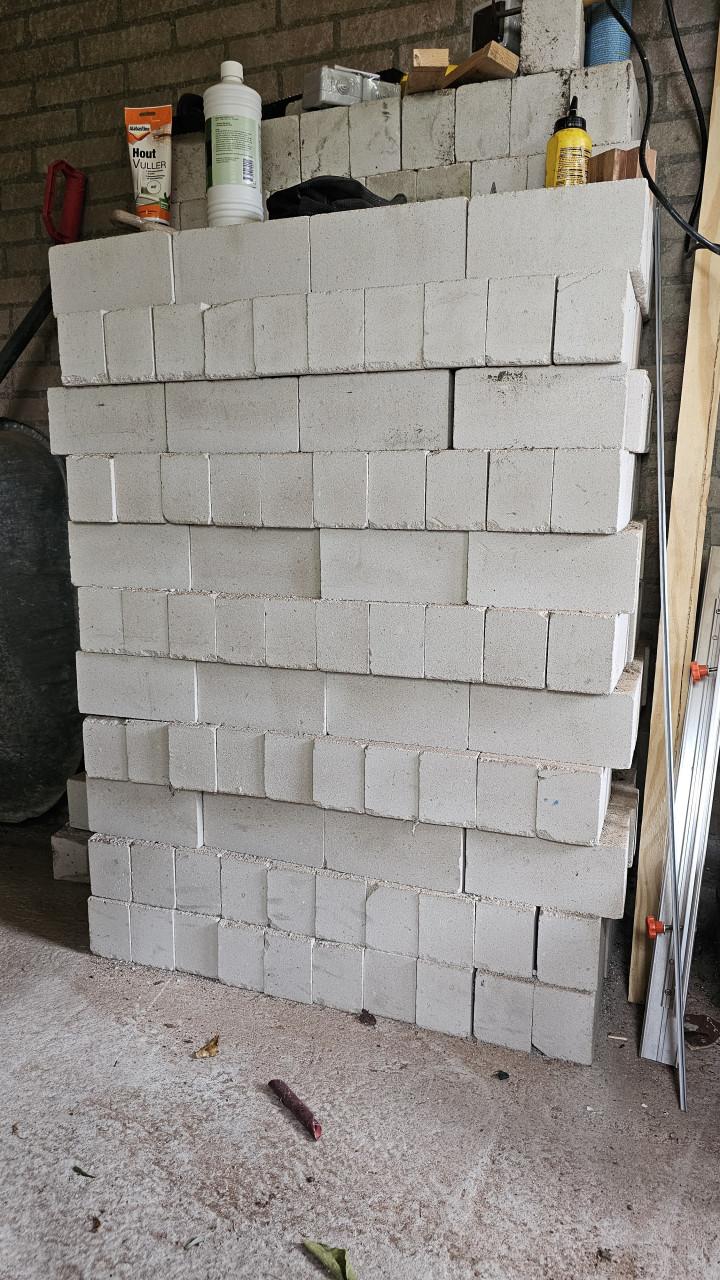 Cement + kalkzandstenen