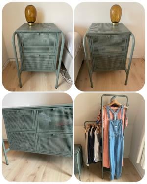 IKEA Nikkeby serie compleet 4 stuks kasten kledingrek groen