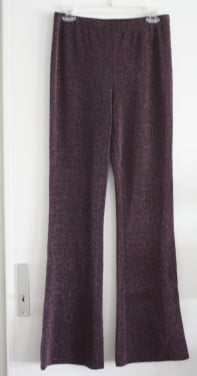 Paarse glitter broek  maat L