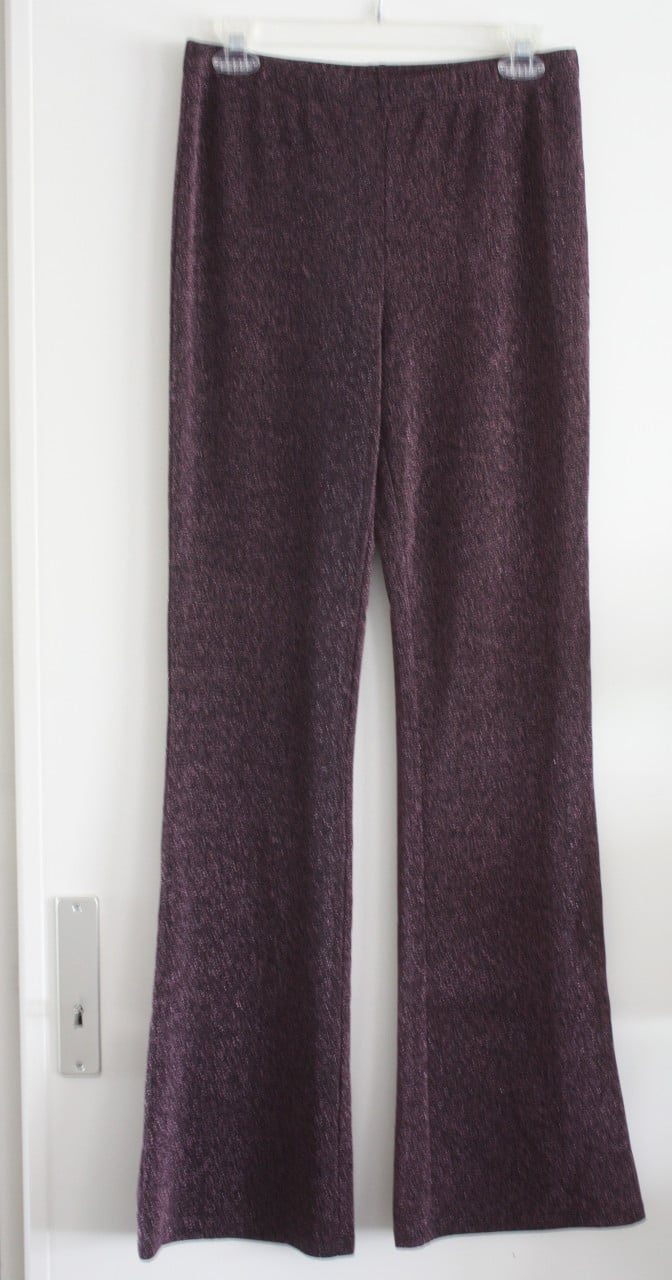 Paarse glitter broek  maat L