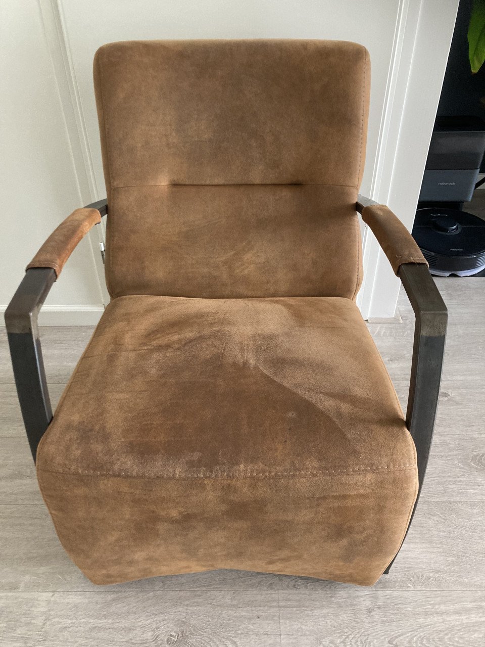 Mooie lederlook fauteuil