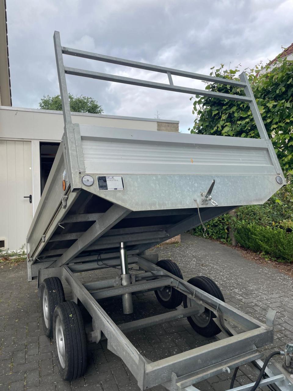 Tandemas kip aanhangwagen