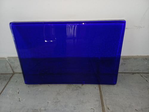 Massief kobaltblauwe glazen plaat