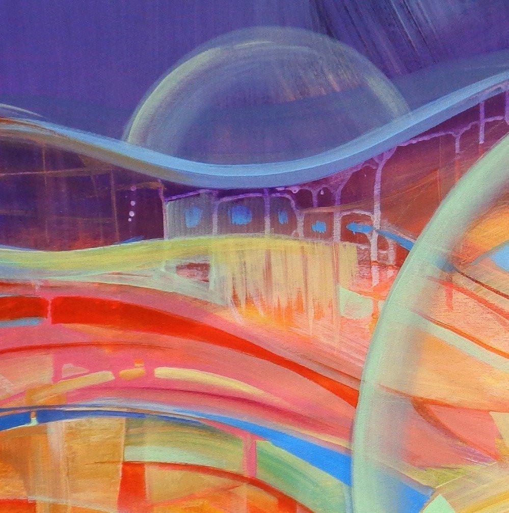 " Day & Night " prachtig Acrylschilderij van Galya Bukova (Bulgarije)