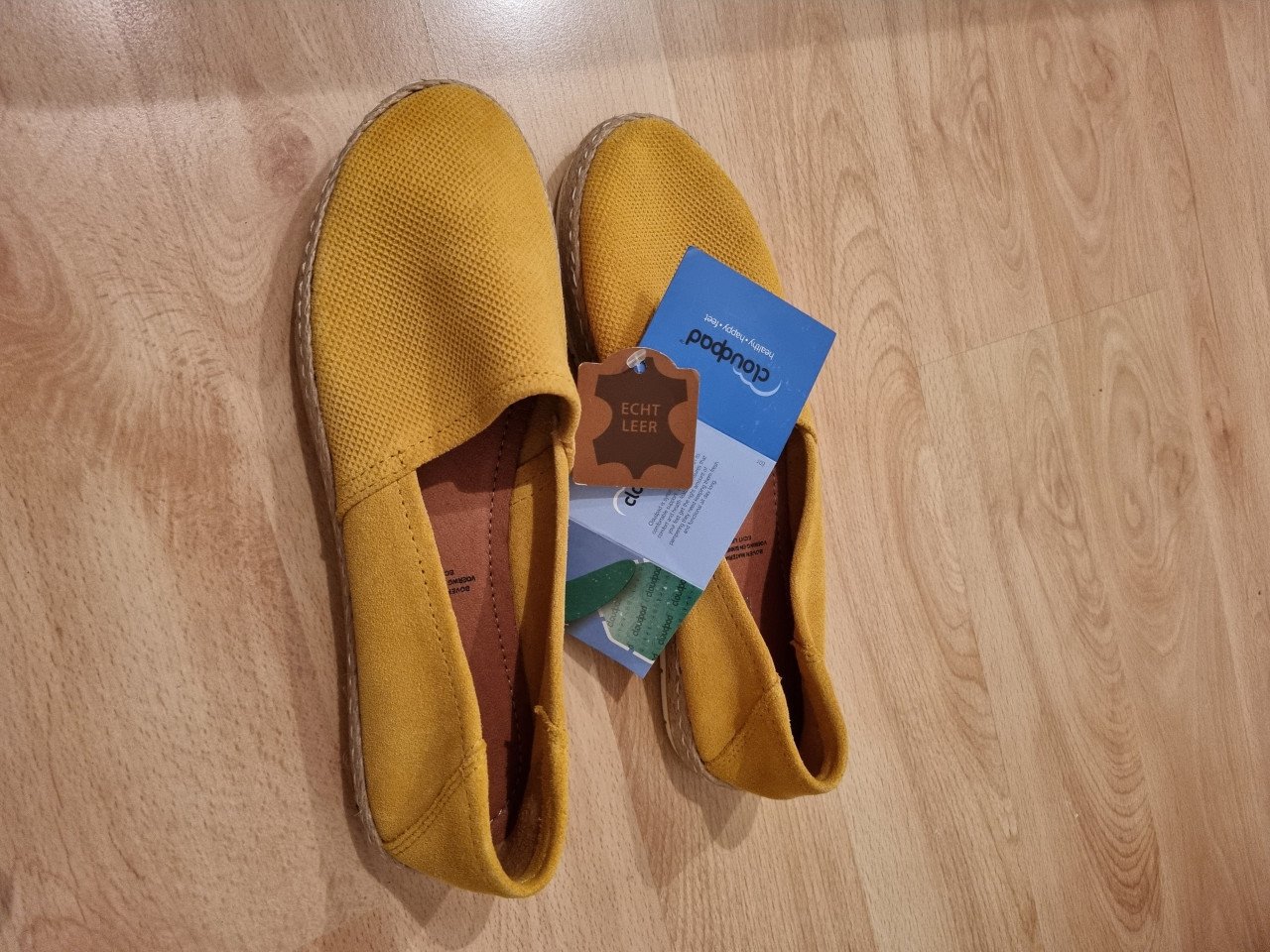 Nieuwe lederen espadrilles maat 38