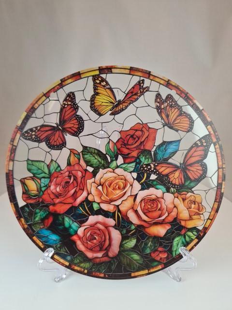 Raamhanger Rozen met Vlinders