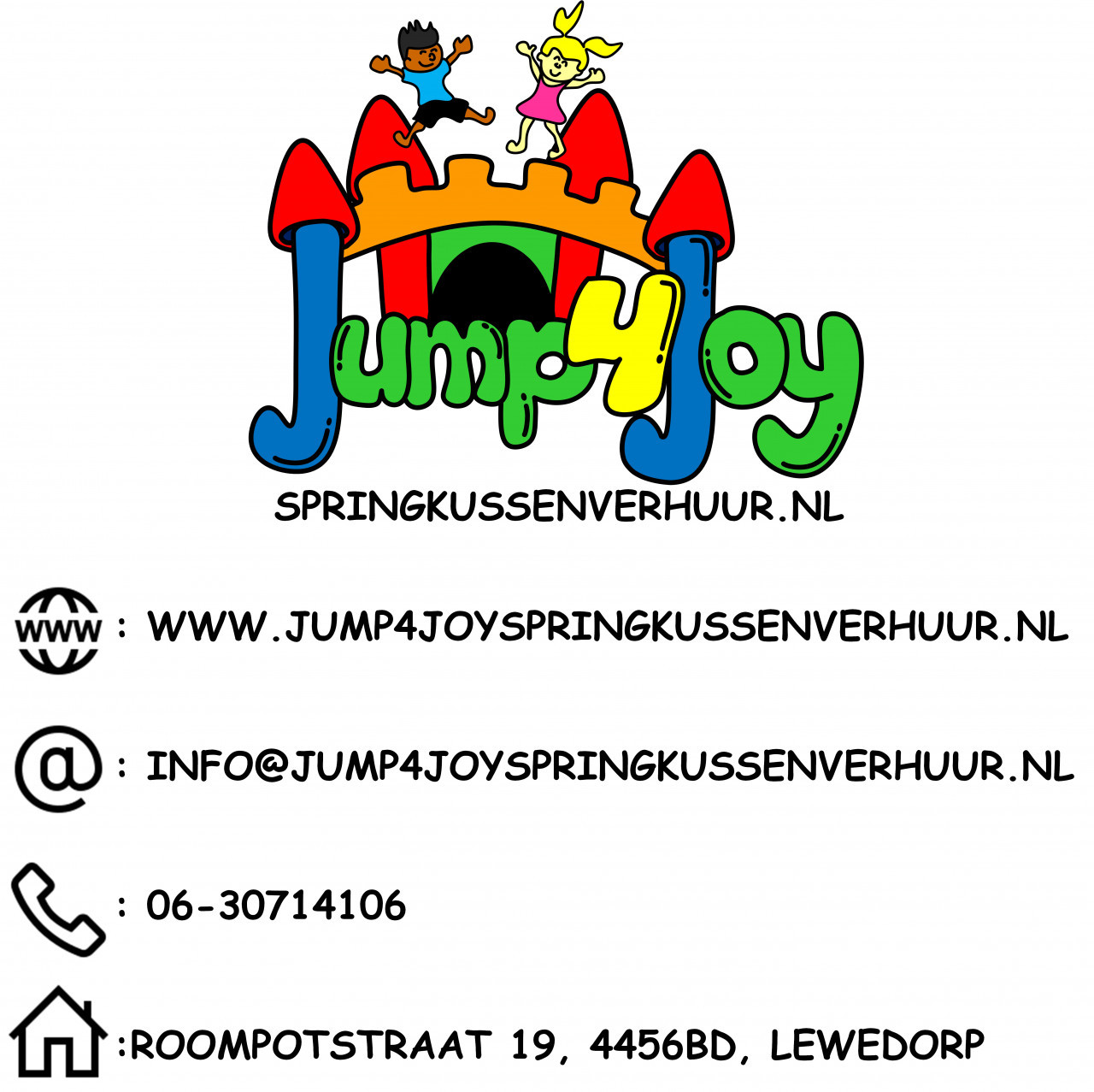 VIER OP EEN RIJ XL: www.jump4joyspringkussenverhuur.nl