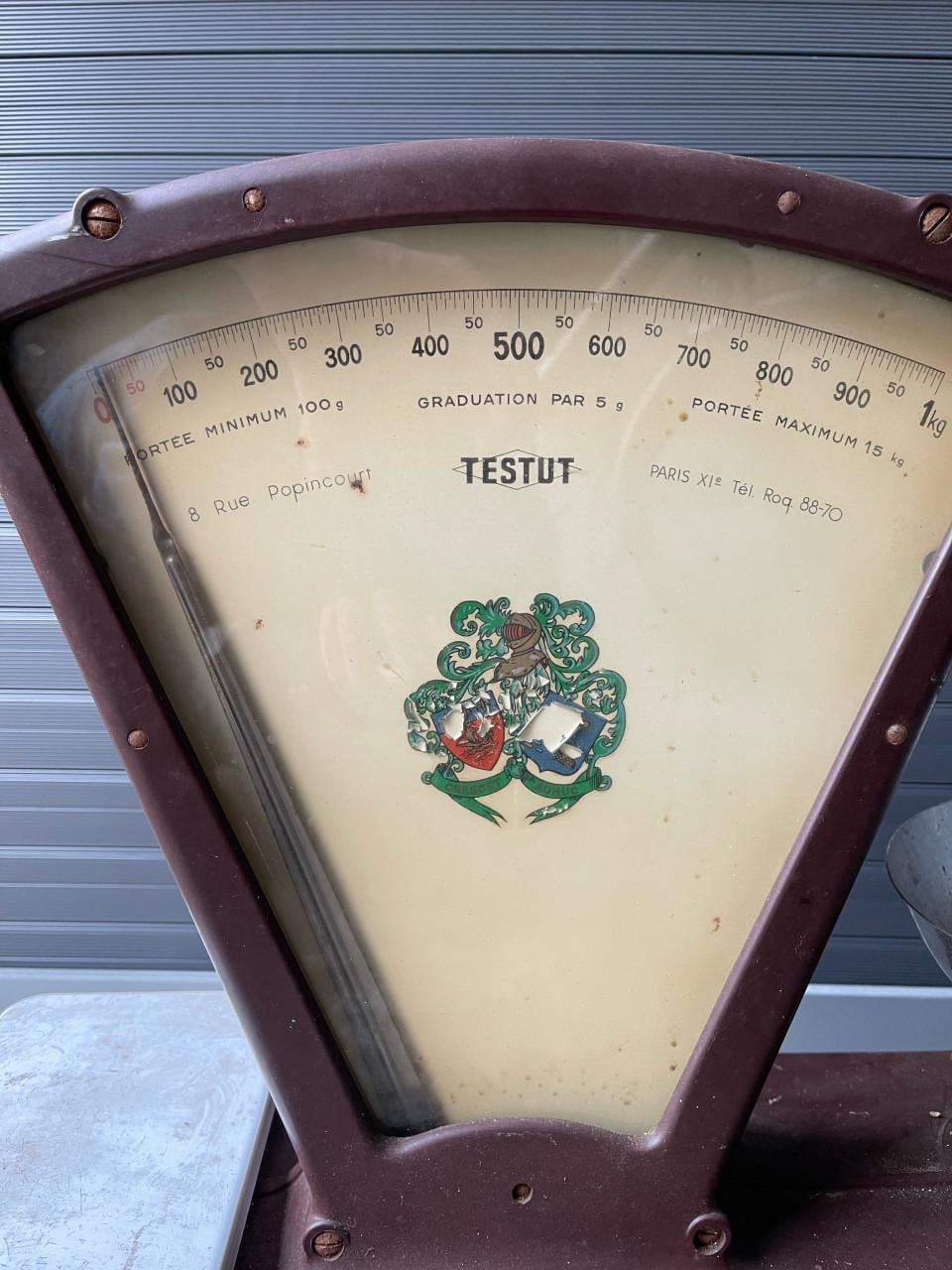 Vintage mechanische weegschaal – decoratief & authentiek