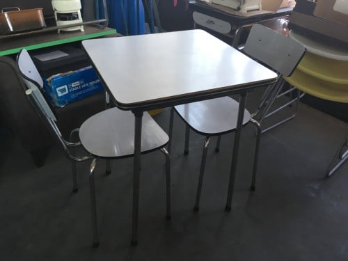 Retro formica keuken set wit