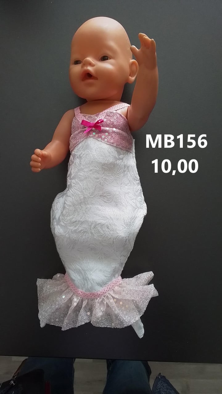 Baby born / babyborn set zeemeermin. Opbrengst KiKa. Poppenkleertjes.
