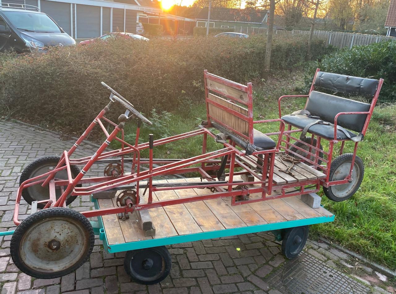Leuke trapfiets trapauto. te koop