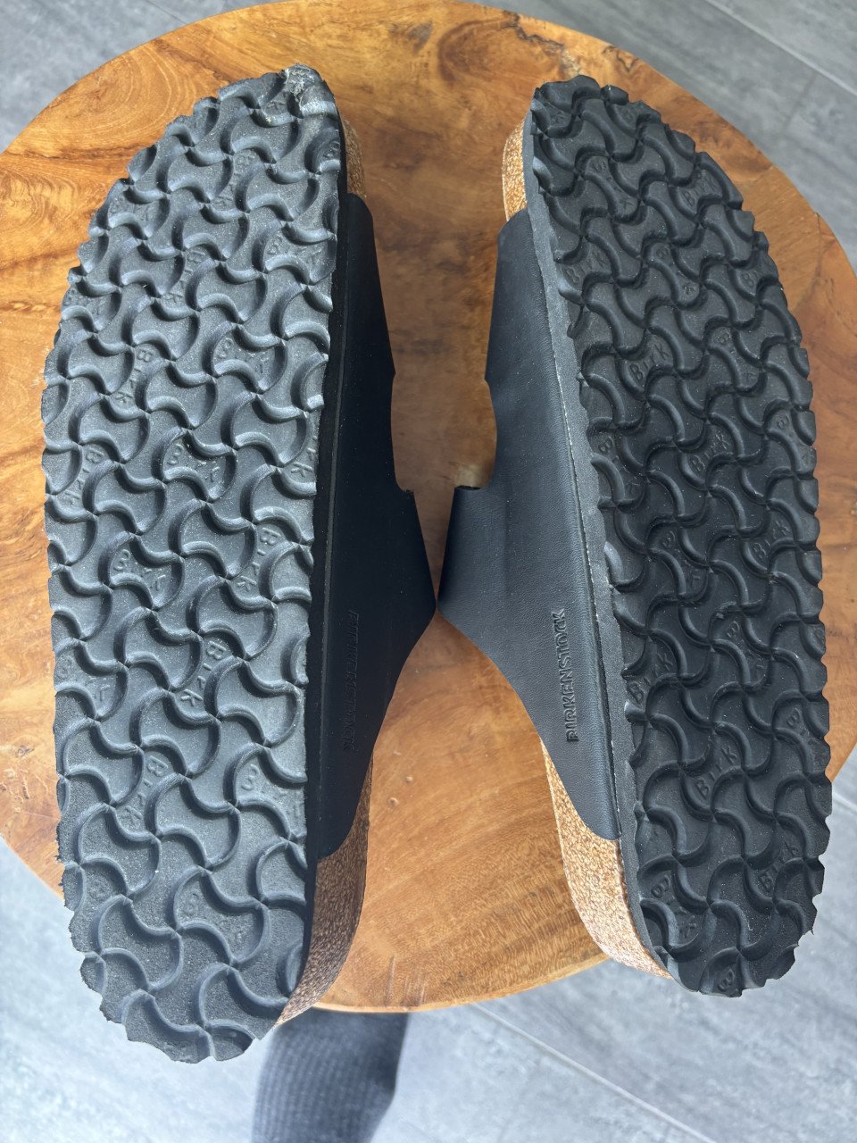 Birkenstock zwart leer maat 44 zgan