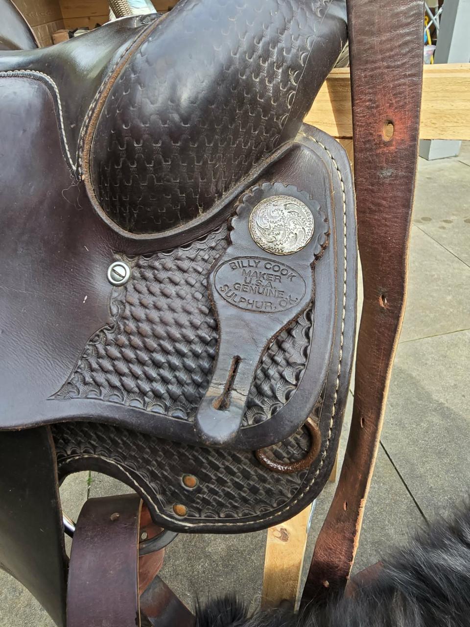 Billy Cook westernzadel (origineel maker Sulphur OK)