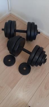 Dumbbellset max 28kg