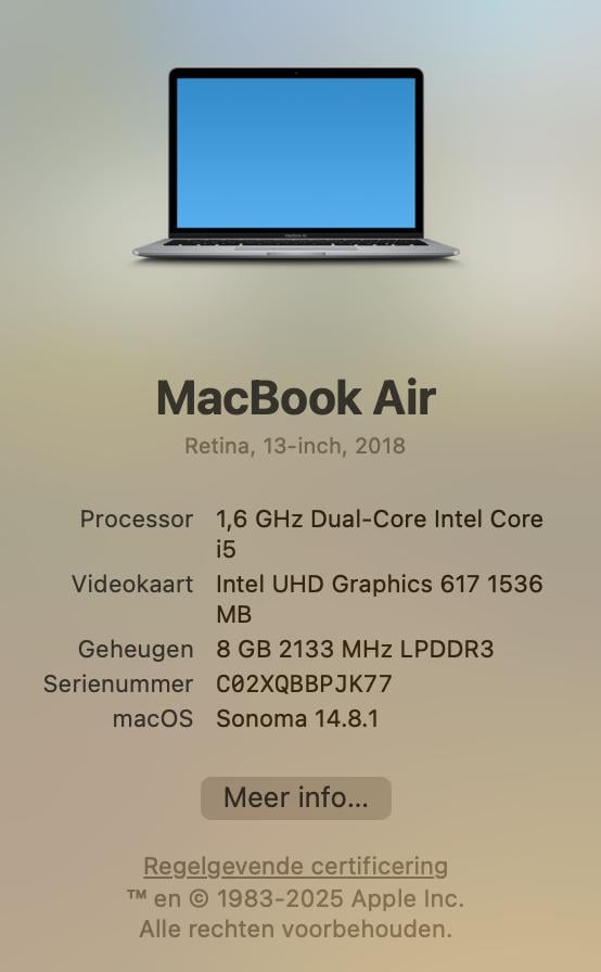 MacBook Air (Retina, 13-inch, 2018)