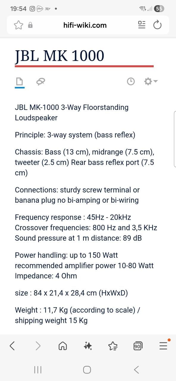 JBL Mk1000 luidspreker boxen