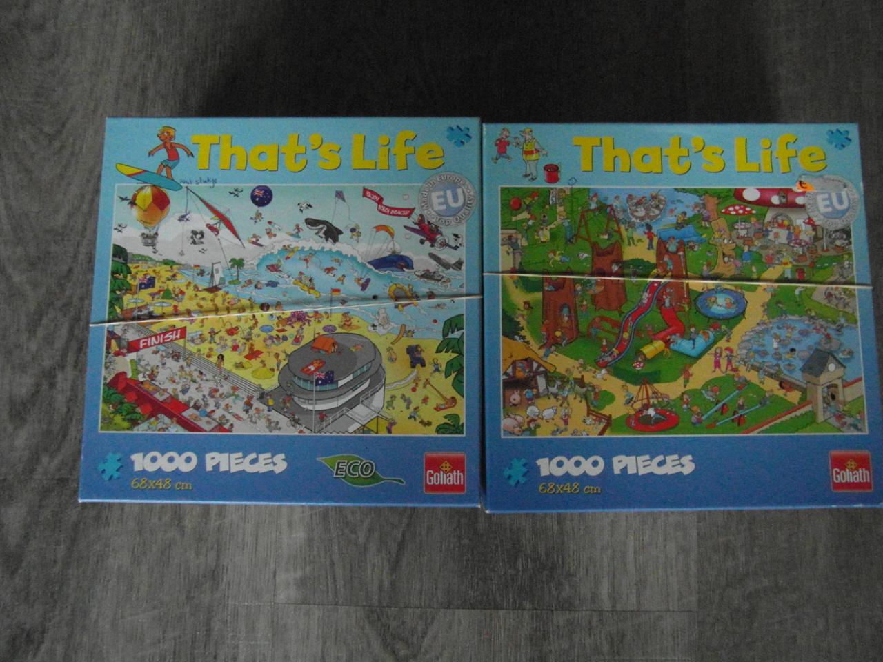 2 That's Life puzzels 999 stukjes.